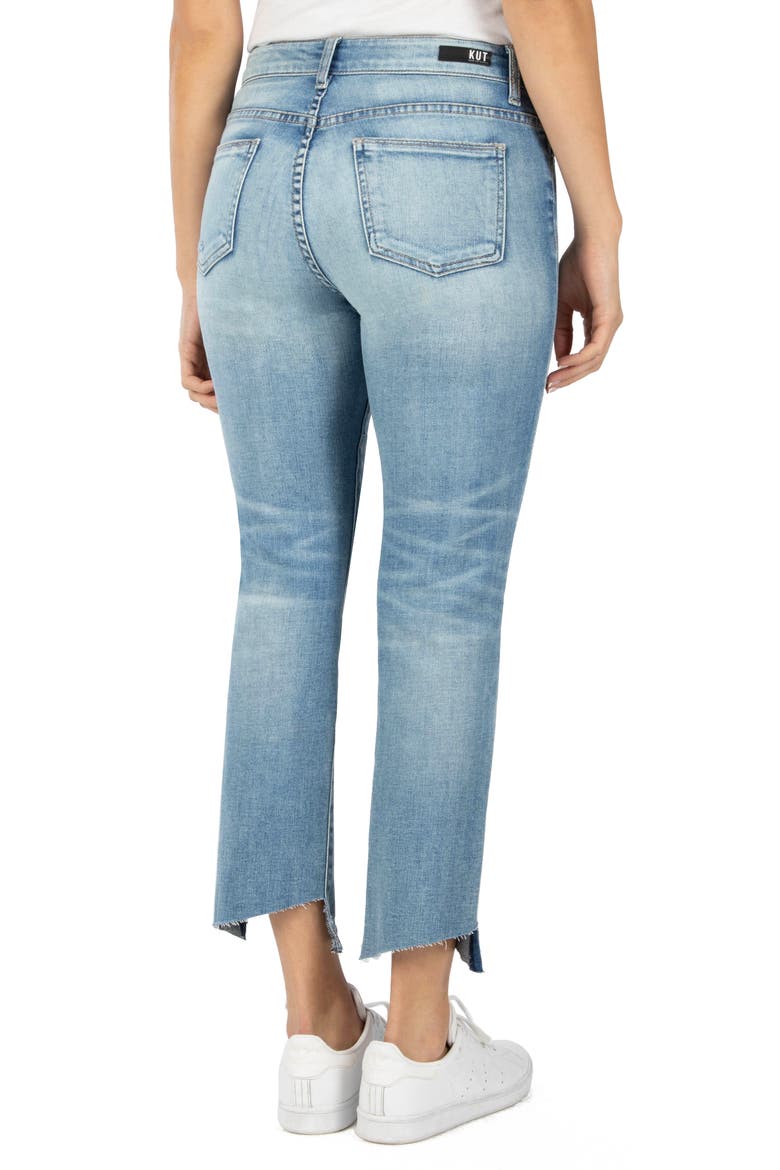 Reese Slanted Ankle Straight Leg Jeans, Alternate, color, EFFICIENCY