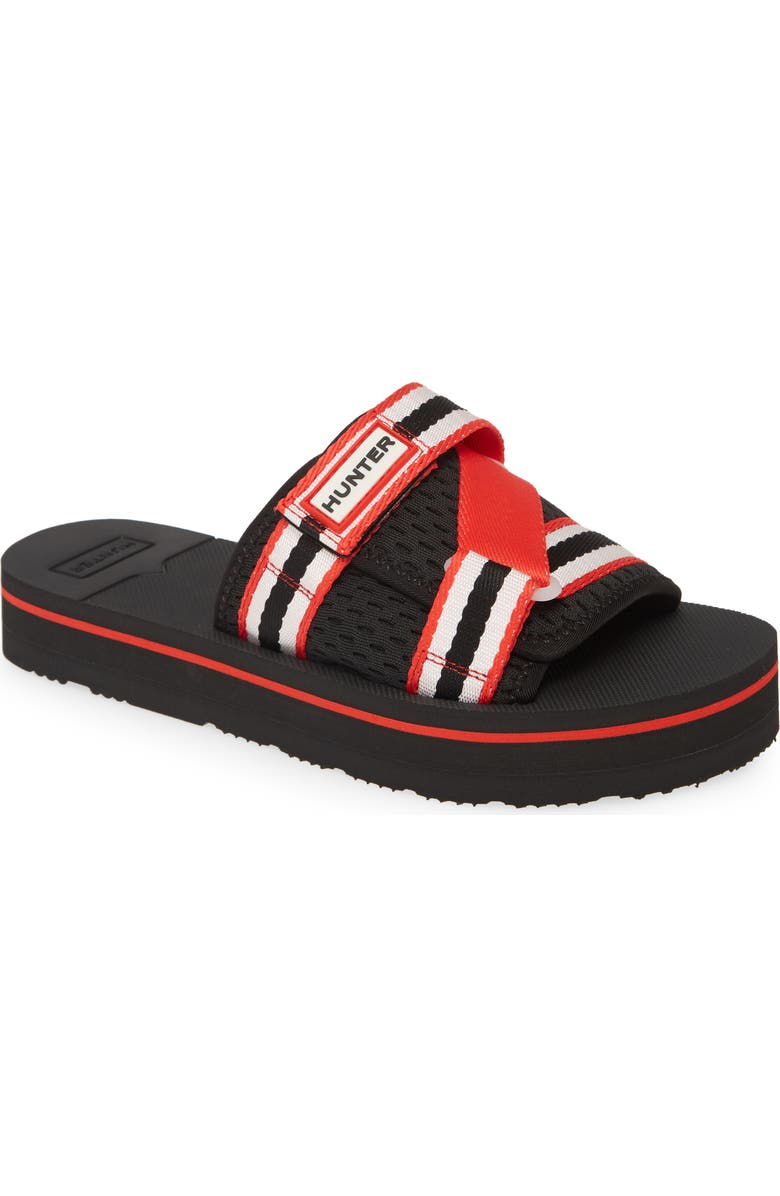 Hunter Original Platform Slide Sandal, Main, color,