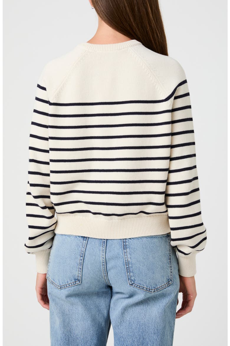 Mozart Stripe Sweater, Alternate, color, CREAM/ NAVY STRIPE A/ S