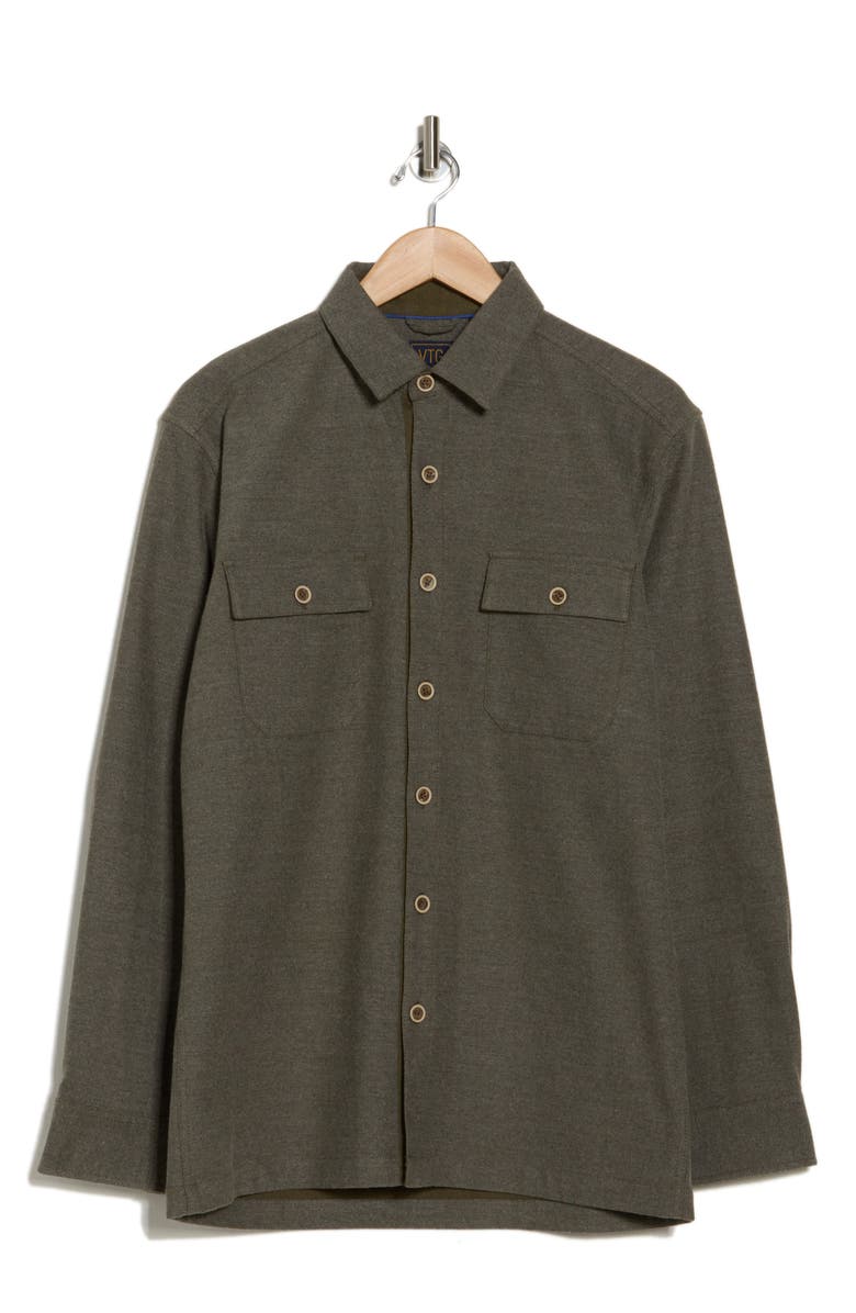 Vintage 1946 Brushed Heather Shirt Jacket, Alternate, color, Grey Heather