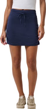 TravisMathew Skyline Ruched Tie Waist Miniskirt