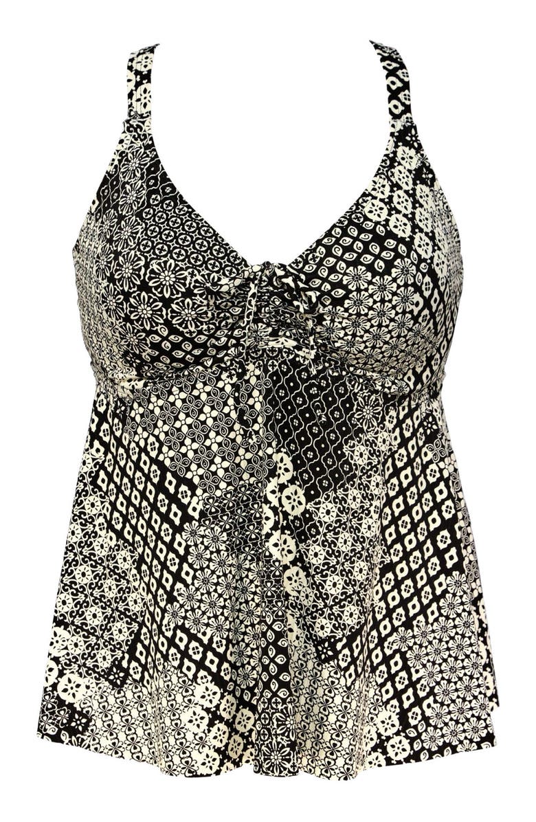 Sunsets Escape Marin Tankini Swimsuit Top, Alternate, color, Venice Seagrass Texture