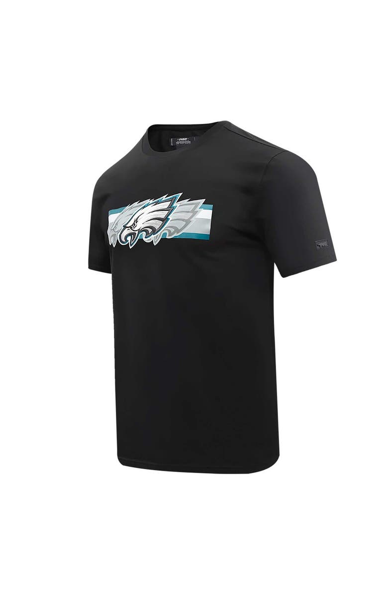 PRO STANDARD Men's Pro Standard Black Philadelphia Eagles Retro Striper T-Shirt, Alternate, color, Black