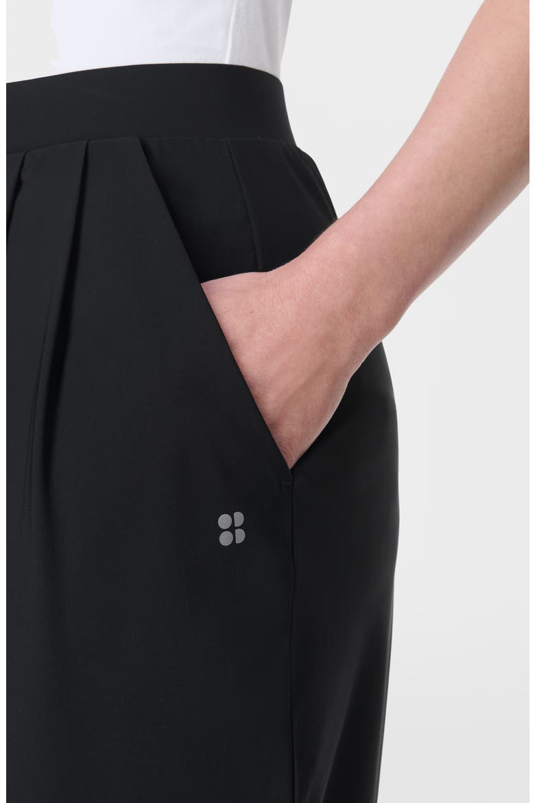 Explorer Crop Barrel Leg Pants, Alternate, color, BLACK