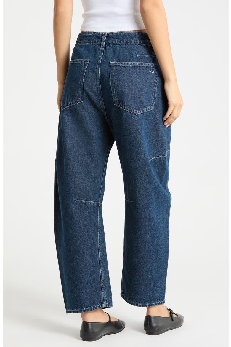 Chase High Rise Crop Barrel Leg Jeans, Alternate, color, GRAFTON