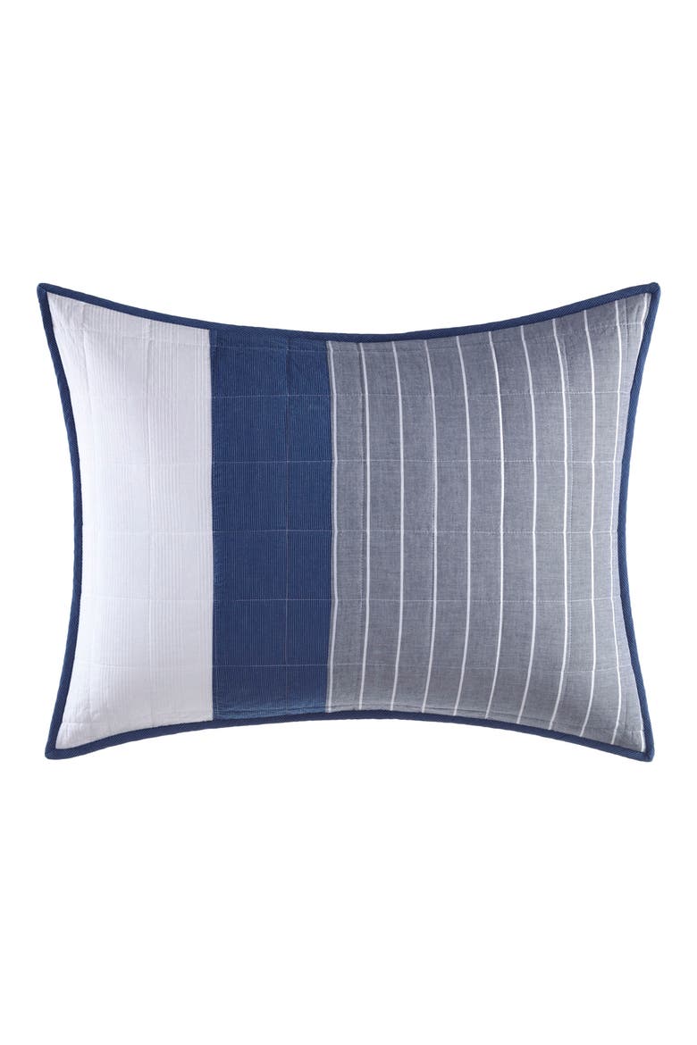 Swale Cotton Standard Sham, Alternate, color, NAVY
