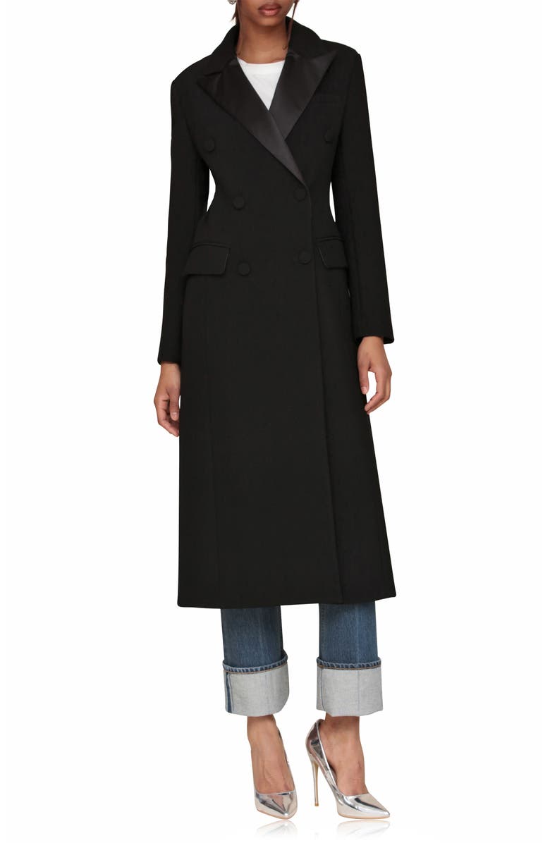 Avec Les Filles Tuxedo Hourglass Tailored Coat, Main, color, 
