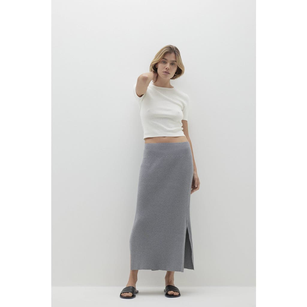 Naked Cashmere Aubrie Midi Skirt In Gray