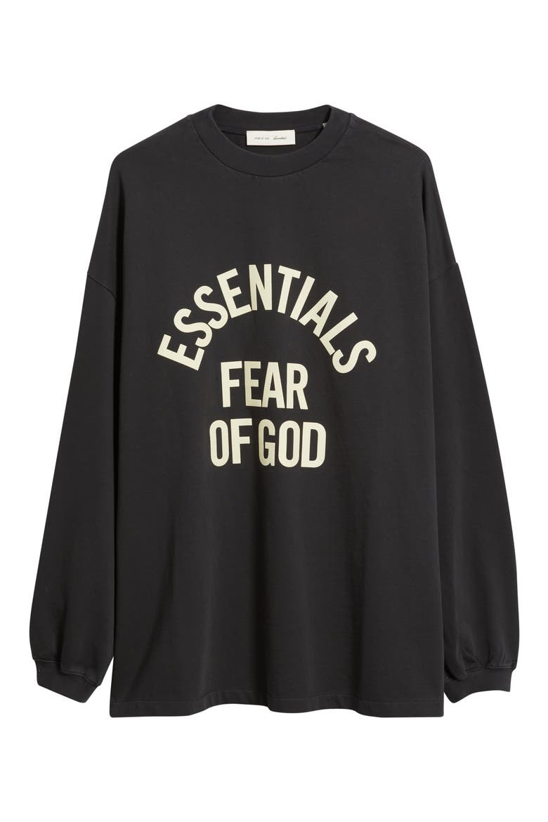 Campus '90s Long Sleeve Logo Graphic T-Shirt, Alternate, color, FADED BLACK