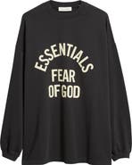 Fear of God Essentials Campus '90s Long Sleeve Logo Graphic T-Shirt
