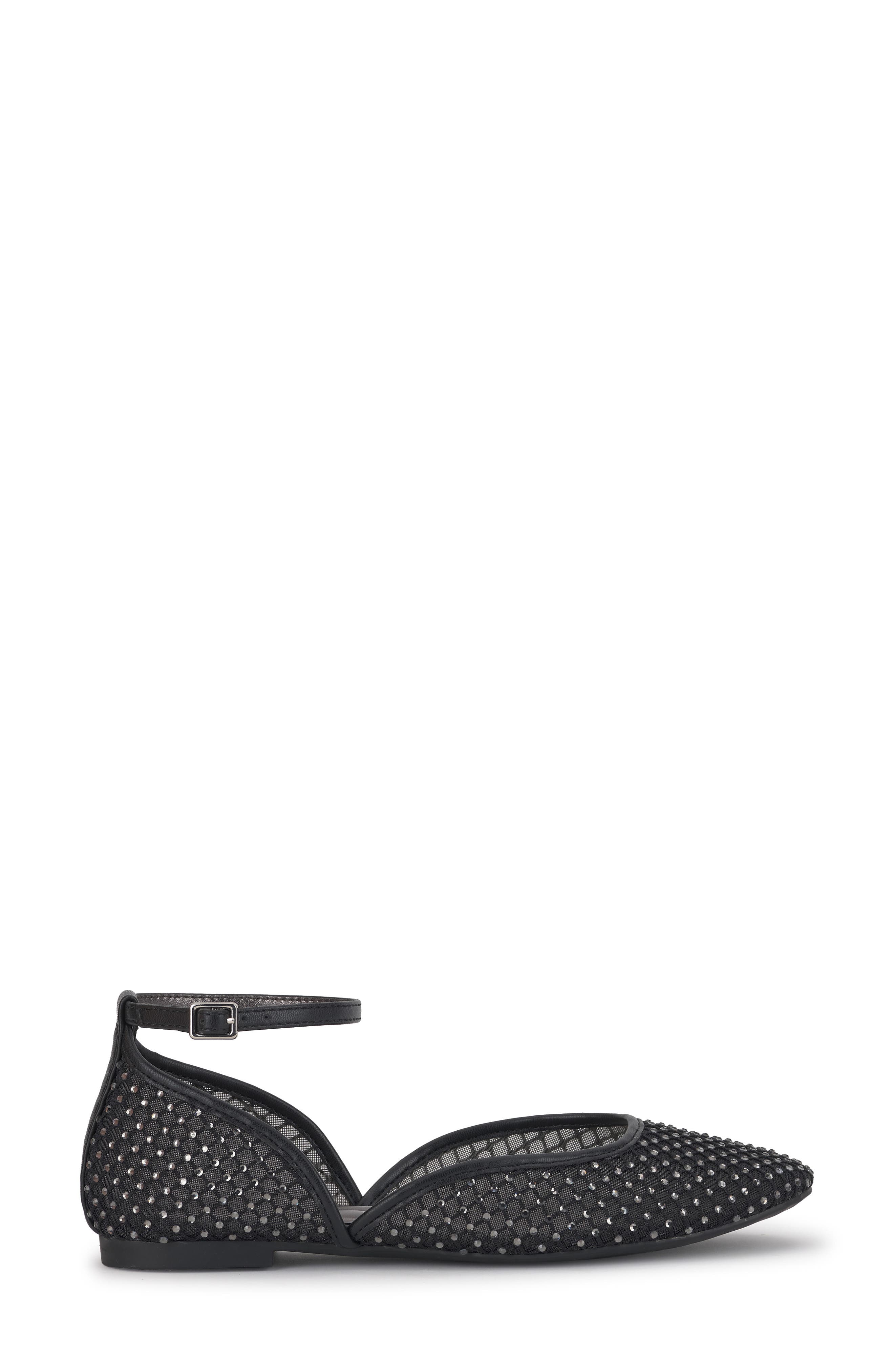 Jessica Simpson Laelli Ankle Strap Flat, Alternate, color, Black