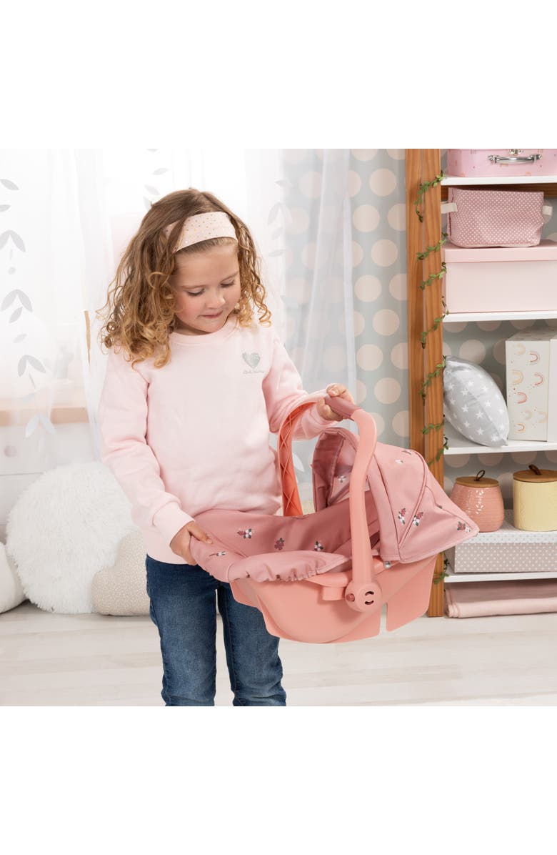 Bayer Design Doll Deluxe Car Seat, Portabld Travel Carrier For Dolls Up To 18 Inches, Kids 3+, Alternate, color, Pink