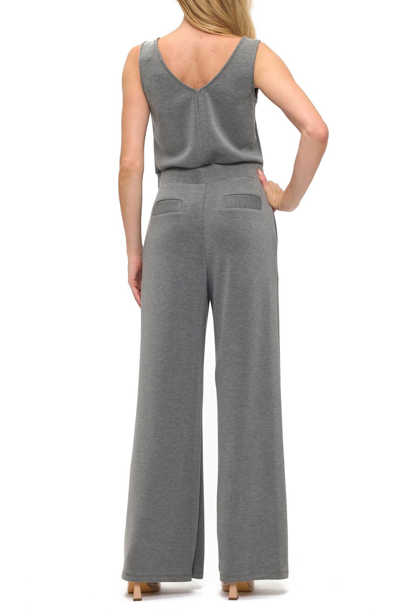 Sleeveless Scuba Knit Jumpsuit - image 4