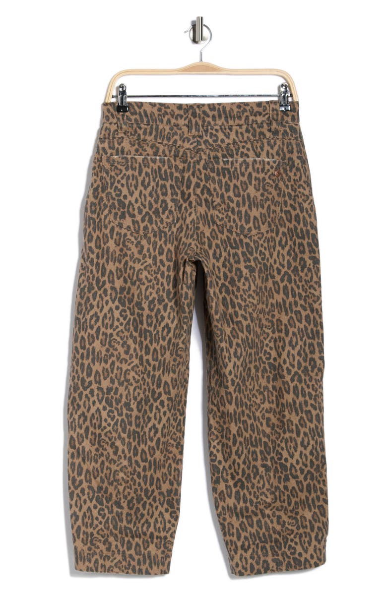 Democracy Relaxed Barrel Leg Jeans, Alternate, color, Brown/ Black Multi