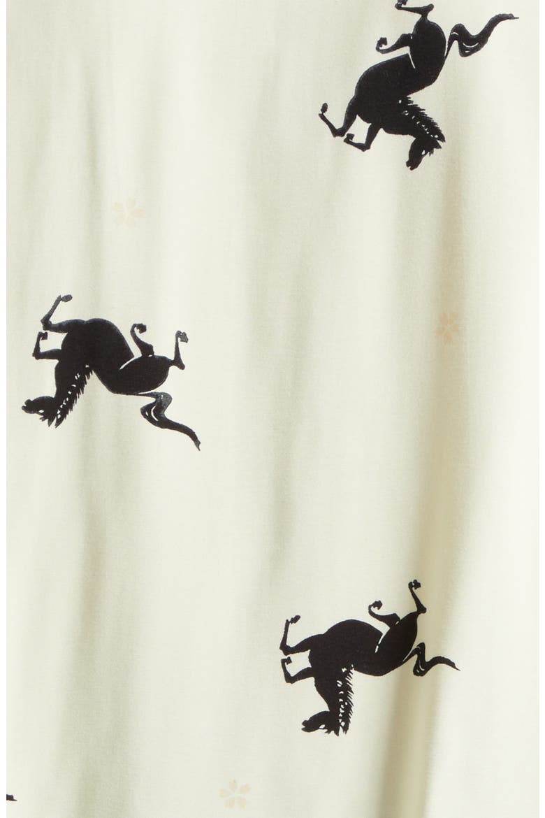 Crosby Horse Print Camp Shirt, Alternate, color, YELLOW