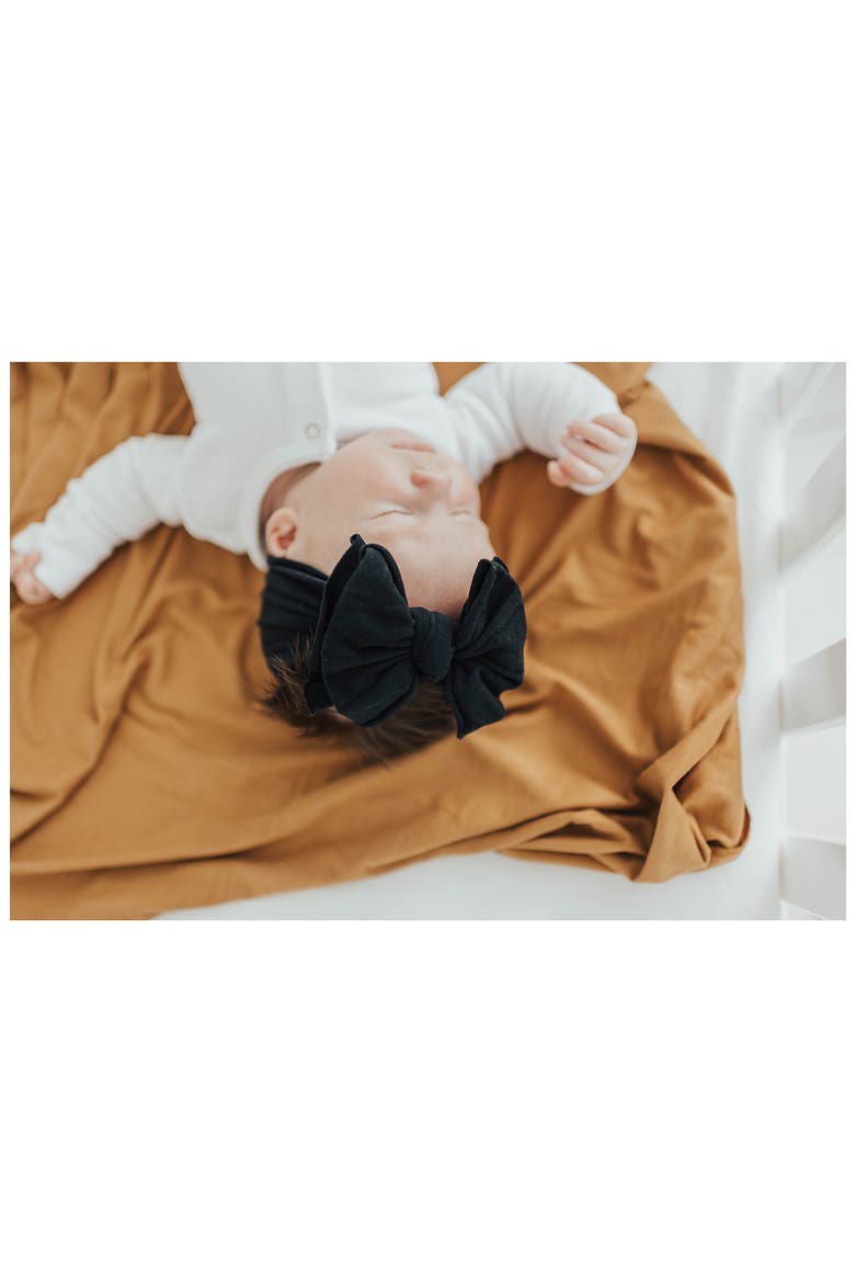 2-Pack Fab-Bow-Lous Headbands (Nordstrom Exclusive), Alternate, color, BLACK WHITE