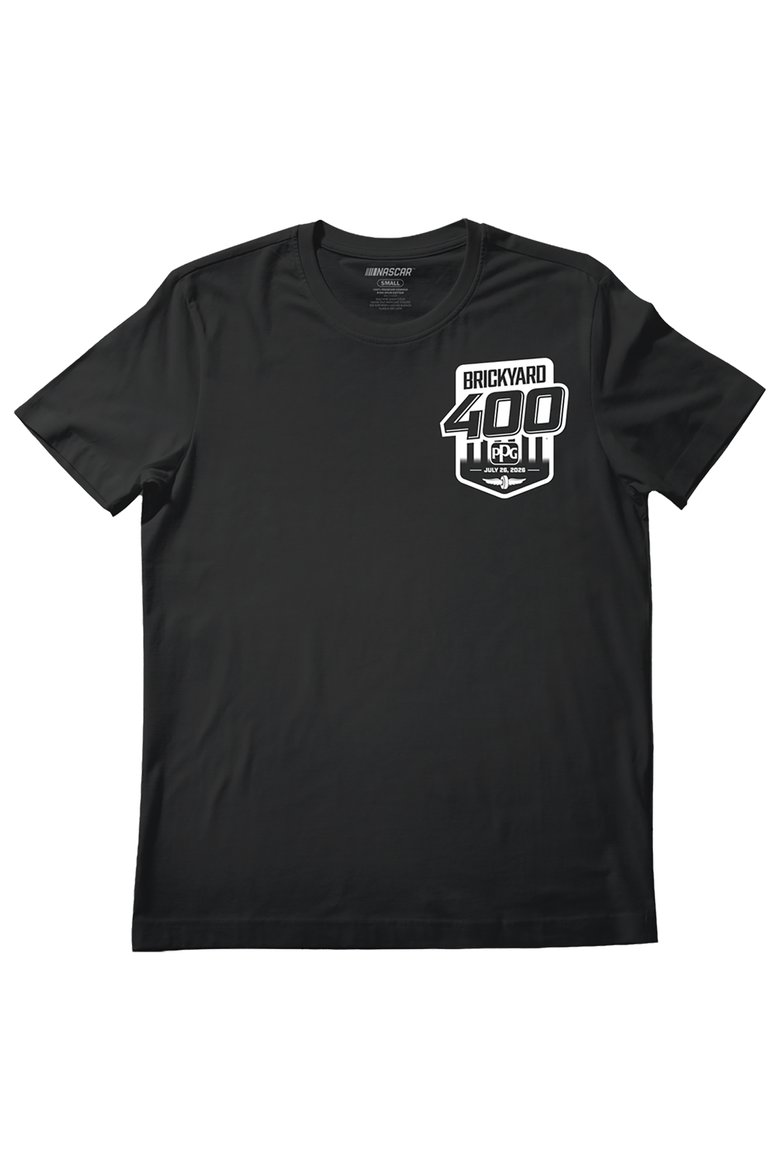 Men's Classic Ink Black NASCAR 2026 Brickyard 400 Car T-Shirt, Alternate, color, Black
