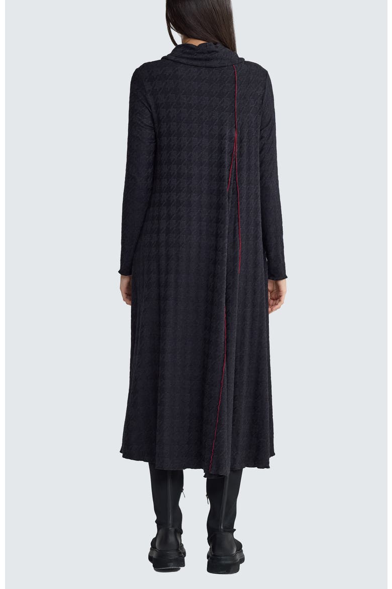 Lirien Asymmetrical Dress, Alternate, color, Coalblack Red
