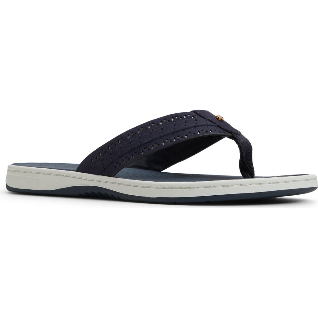 SPERRY SPERRY SEAFISH 3 PERFORATED FLIP FLOP