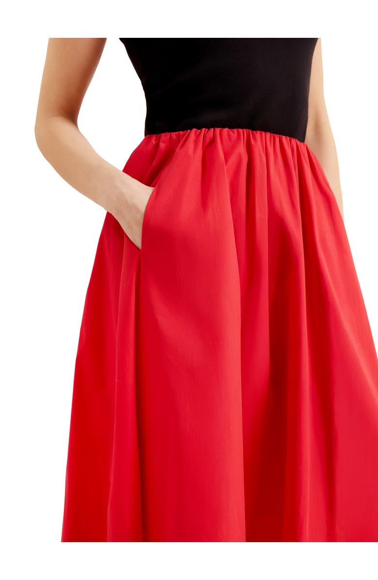 Ro&Zo Cotton Poplin Skirt, Alternate, color, Red