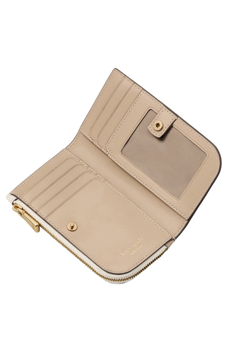 Kate Spade New York devin colorblock saffiano leather bifold wallet, Alternate, color, 