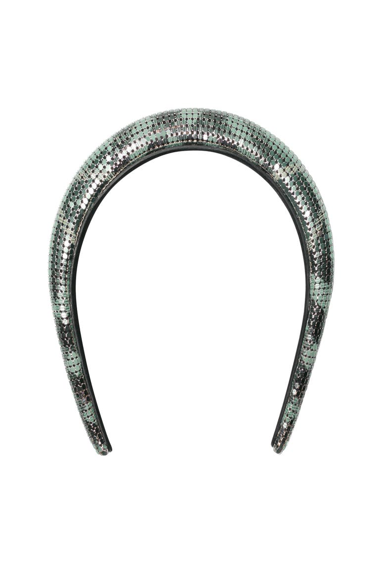 Check Mesh Headband, Main, color, Gulf blue