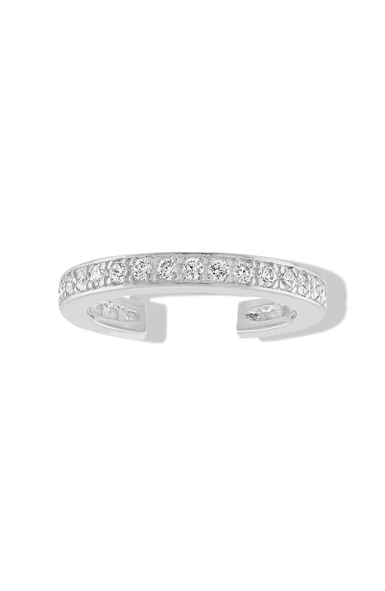 BEN ONI Pave Ear Cuff, Main, color, Silver
