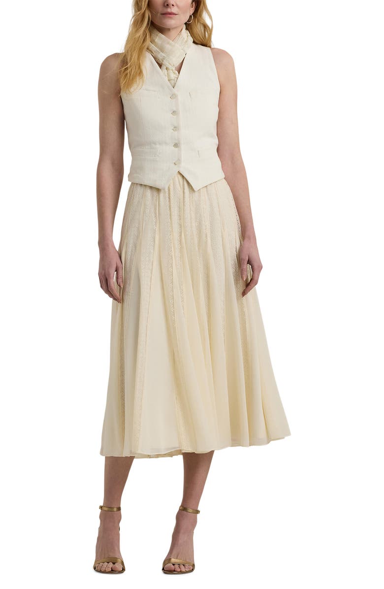 Lauren Ralph Lauren Cotton Canvas Vest, Alternate, color, 