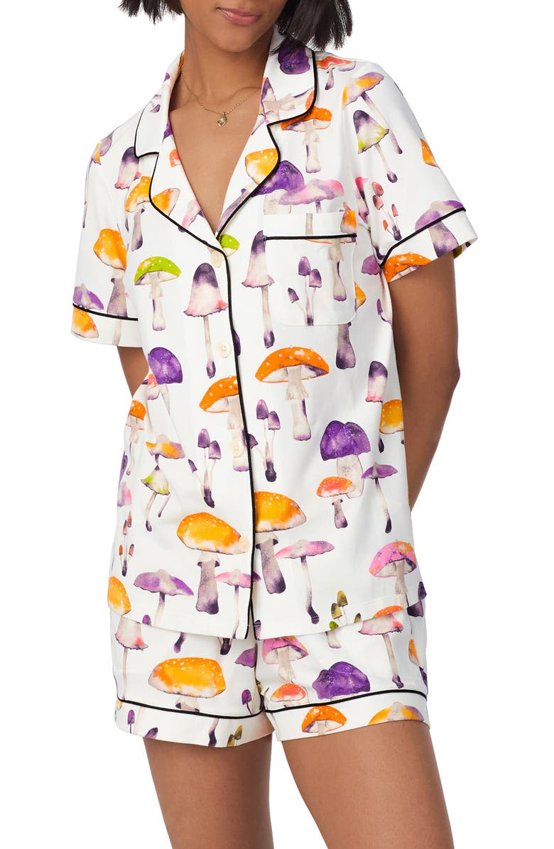 BedHead Pajamas Print Organic Cotton Jersey Short Pajamas, Alternate, color, 