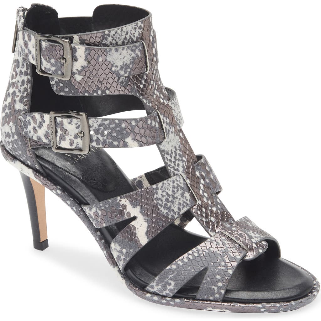 Vince Camuto Frenton Buckle Sandal In Animal Print