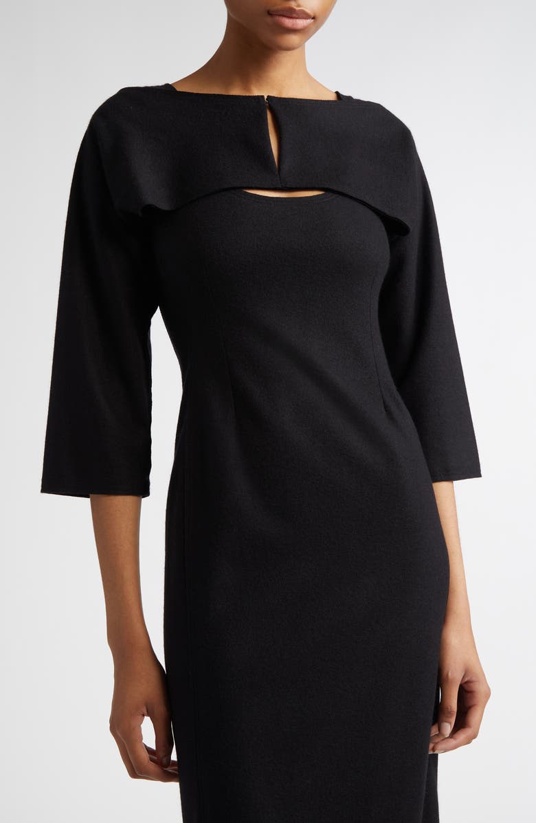 SETCHU Travel Cashmere & Cotton Midi Dress & Shrug Set, Alternate, color, 