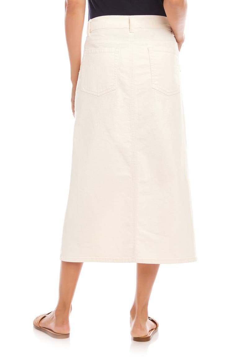 Denim Midi Skirt, Alternate, color, NATURAL