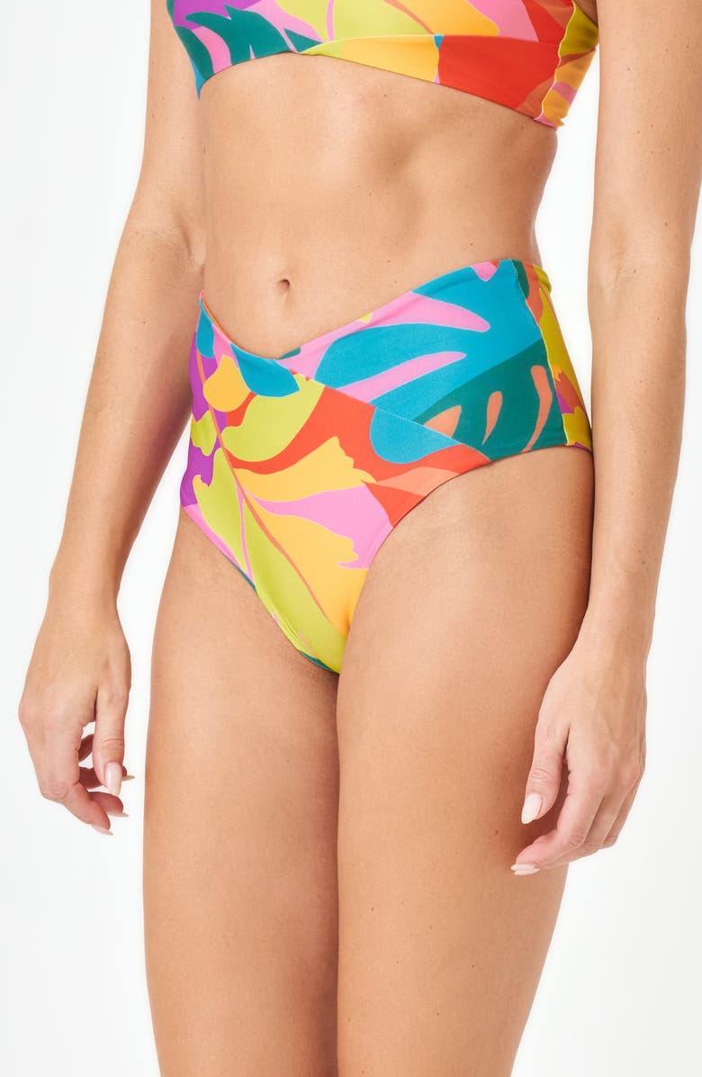 LSPACE Tide Classic High Waist Bikini Bottoms, Alternate, color,