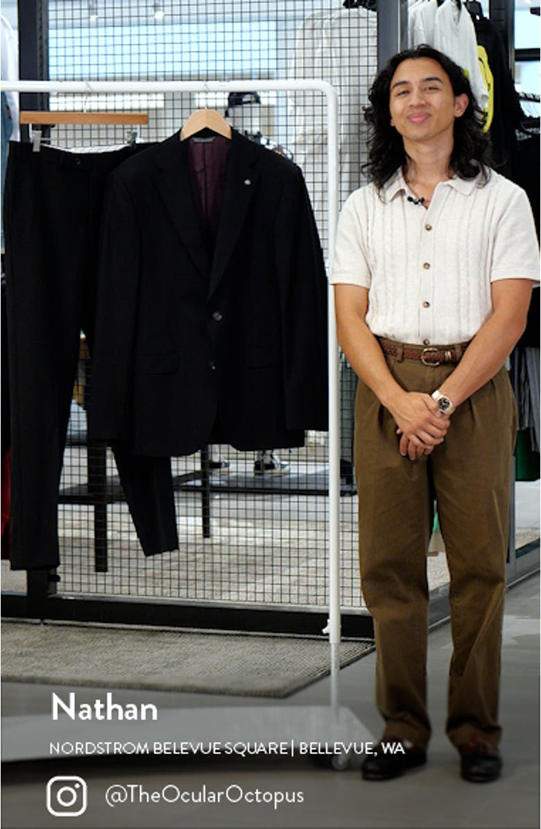 Esprit Solid Stretch Wool Suit