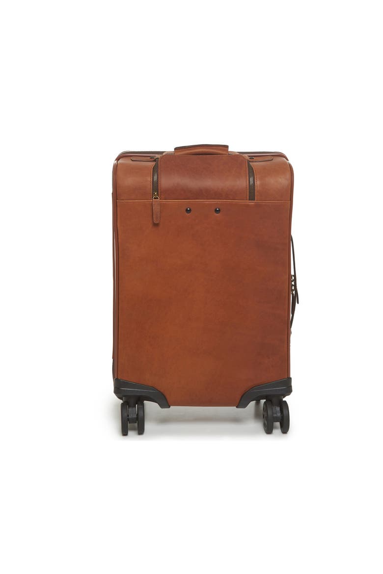 Hudson 22" Leather Wheeled Carry-On, Alternate, color, Espresso