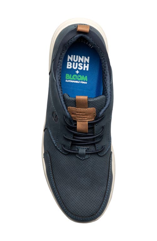 Nunn Bush Conway Moc Toe Oxford Sneaker In Navy Multi