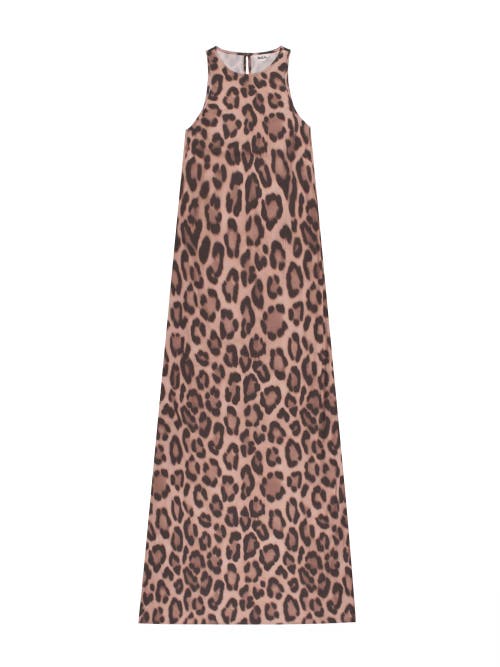 Ro&zo Sleeveless Print Maxi Dress In Brown