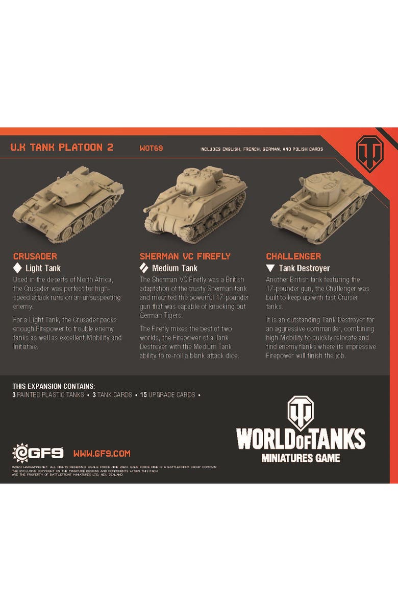 World Of Tanks U.K. Tank Platoon 2, Alternate, color, 