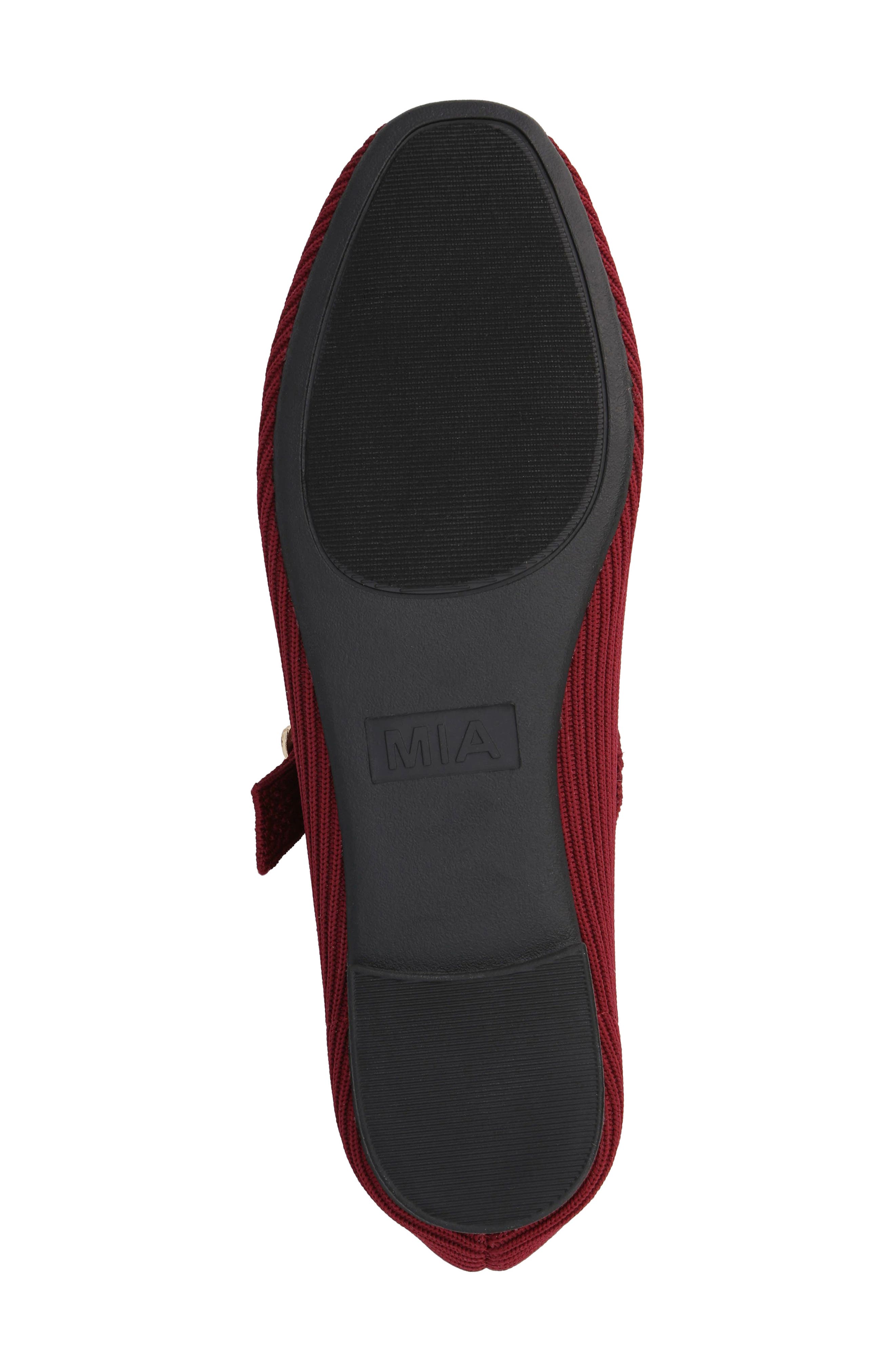 Brita-C Knit Mary Jane Flat, Alternate, color, BURGUNDY