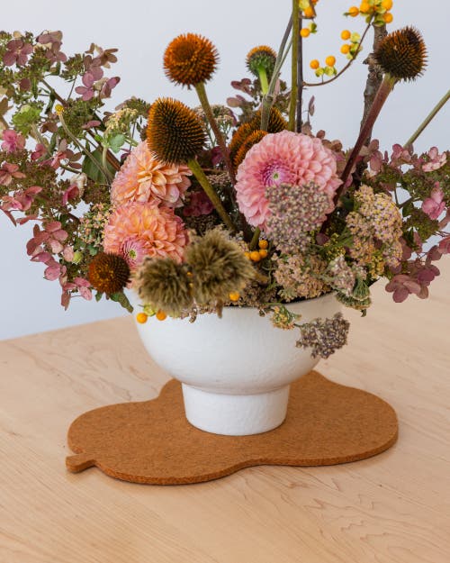 Graf & Lantz Graf Lantz Merino Wool Pumkin Trivet In Brown