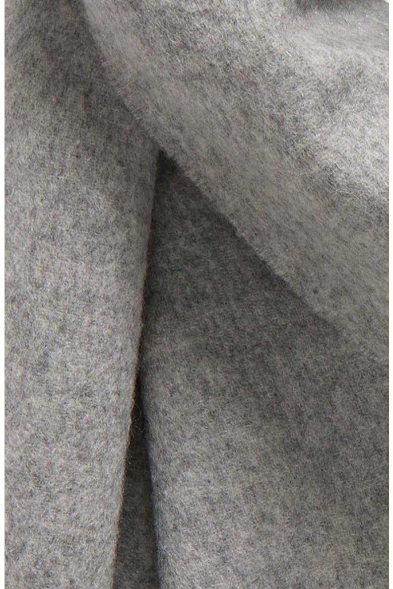 Double Face Cashmere Scarf, Alternate, color, HEATHER GRAY