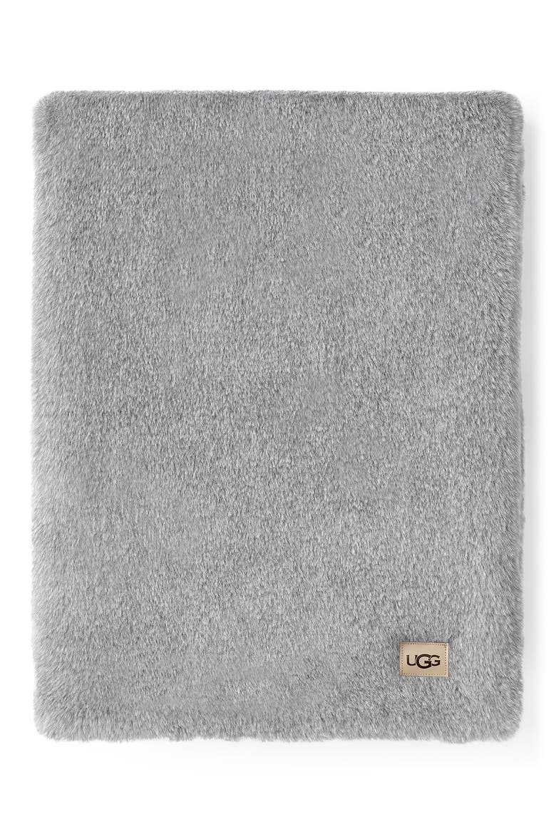 Matti Faux Fur Throw Blanket, Main, color, LIGHTHOUSE