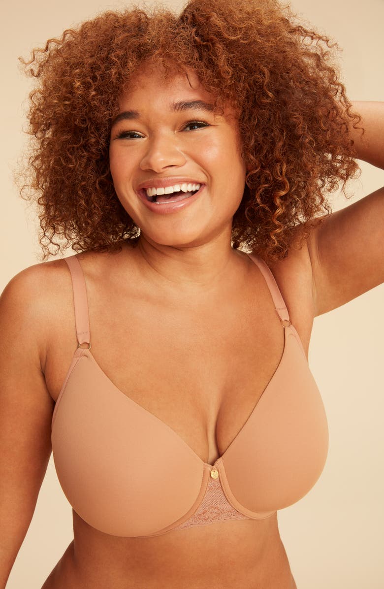 Natori Bliss Perfection Comfort T-Shirt Bra, Alternate, color, Buff