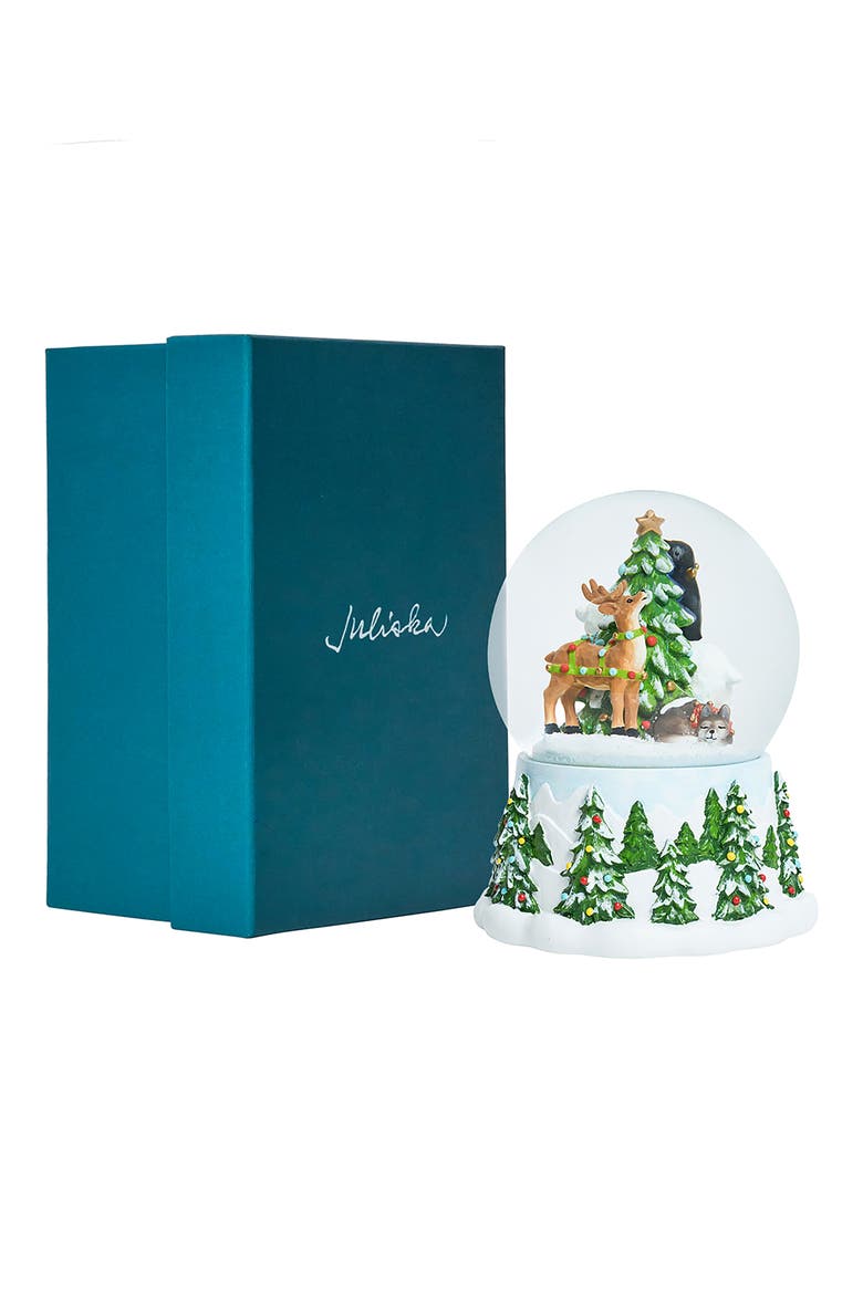 Berry & Thread North Pole Animals Christmas Snow Globe, Alternate, color, MULTI