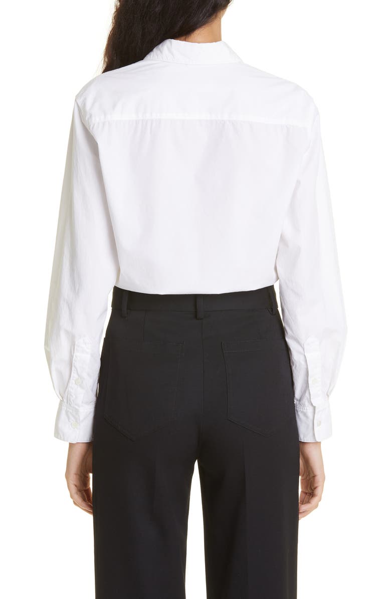 Nili Lotan Raphael Poplin Shirt, Alternate, color, White