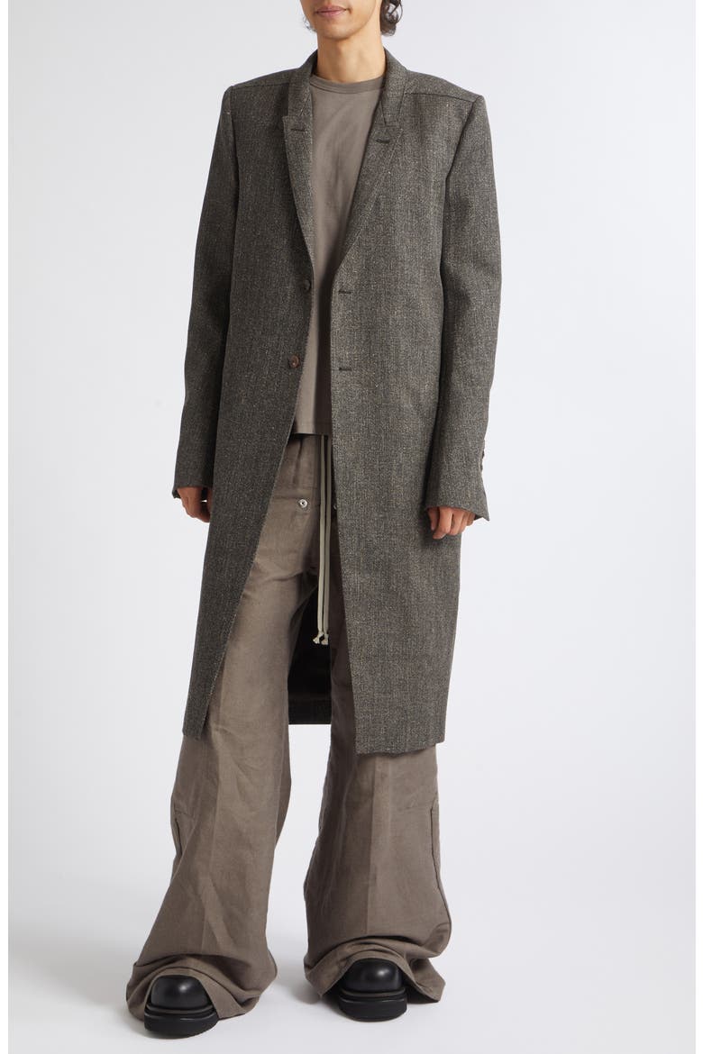 Concordian Wool Blend Coat, Alternate, color, CARBONE