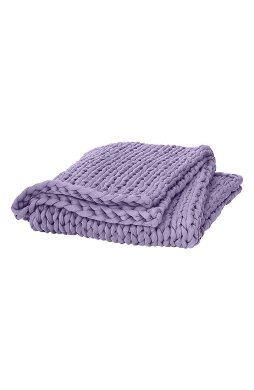 Bearaby Tree Napper Weighted Knit Blanket in Sweet Lavender 