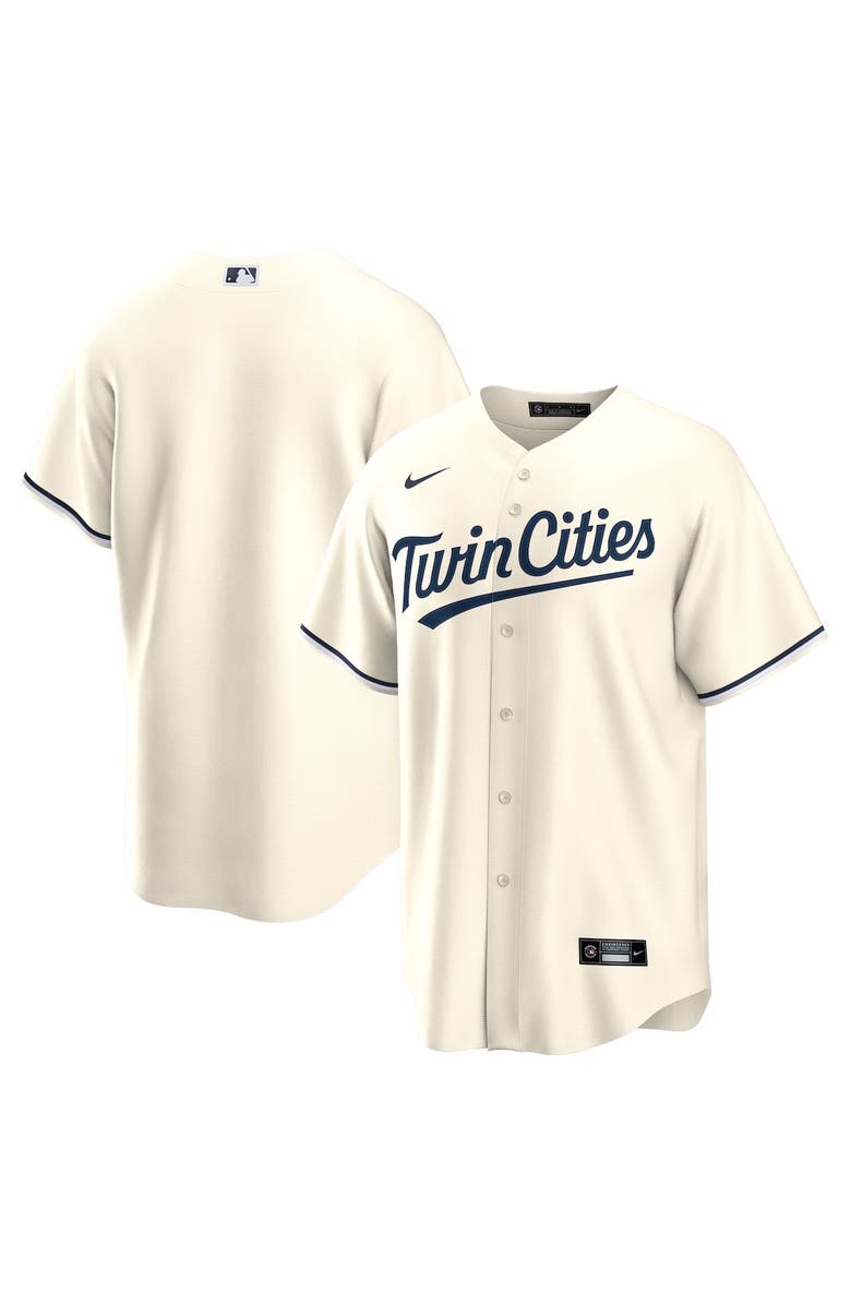 Nike Men's Nike Cream Minnesota Twins Alternate Replica Team Jersey, Alternate, color, 