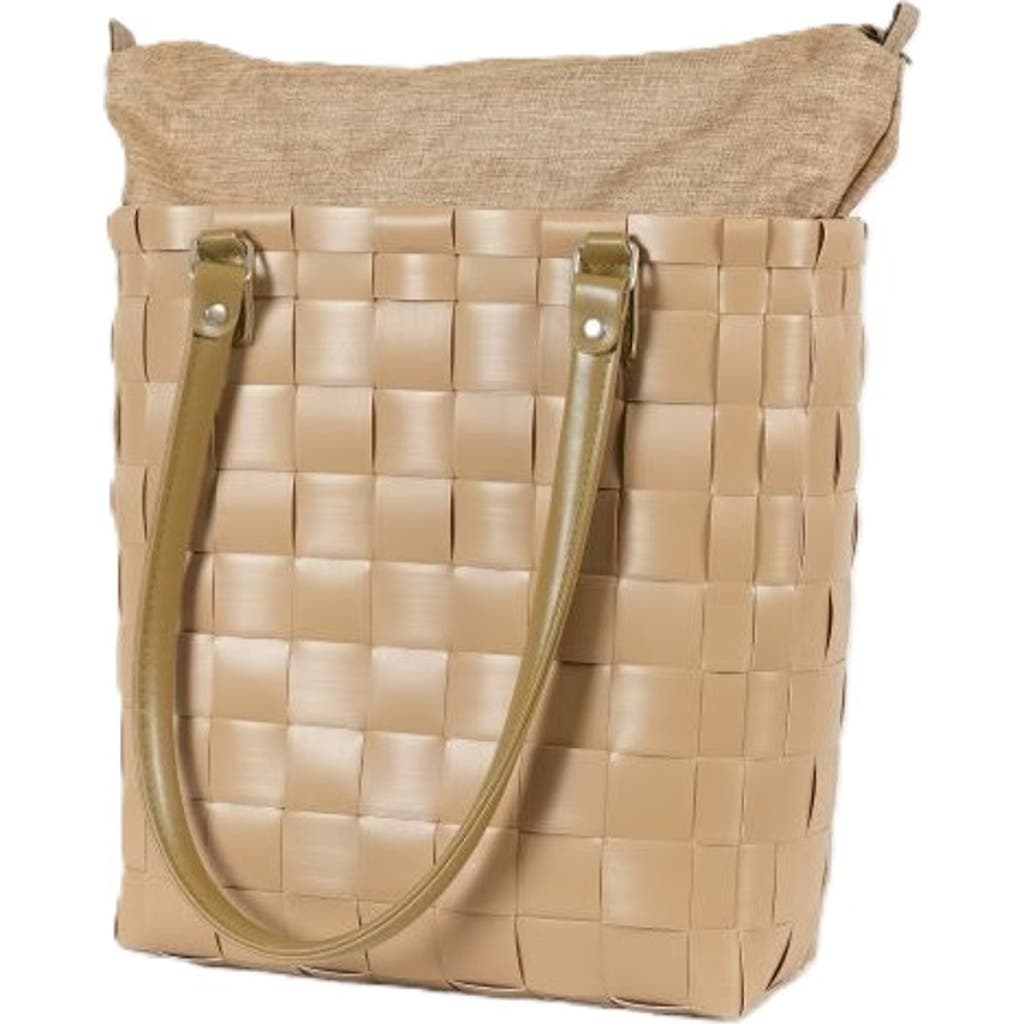 Shop Handed By Soho Recycled Plastic Handbag In Khaki