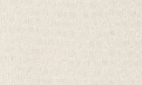 Max Studio Ruffle Trim Short Sleeve Sweater In Ivory
